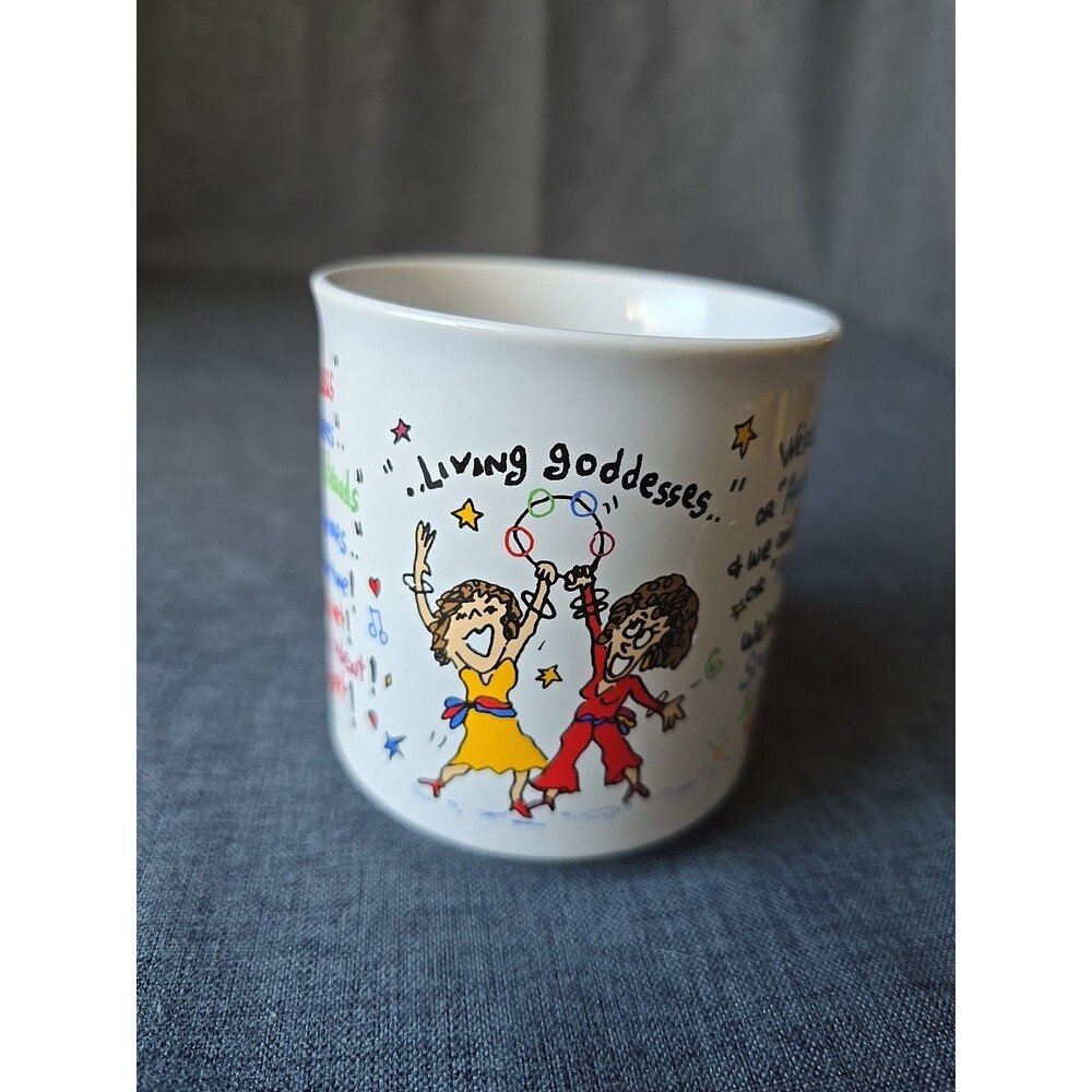 Vintage Living Goddesses Coffee Mug Feminine Power Morning Breakfast Empowerment